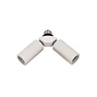 Satco SF77-607 2-Light Medium Base Socket Adapter