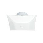 Nuvo Lighting SF77-824 2-Lights 120W White Square Ceiling Flush Mount