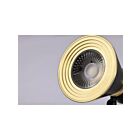 Satco TH633 Matte Black/Brushed Brass LED Track Head