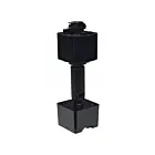 Satco TP258 Black Sloped Ceiling Track Adapter