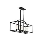 Savoy House Essentials Palladian 1-190-5-89 5-Lights 300W Matte Black Linear Chandelier