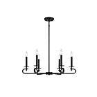 Savoy House Essentials Torino 1-2450-6-89 6-Lights 360W Matte Black Chandelier