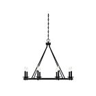 Savoy House Essentials Middleton 1-308-8-89 8-Lights 480W Matte Black Chandelier