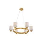 Savoy House Isla Blanca 1-3170-6-322 6-Lights 360W Warm Brass Chandelier