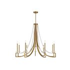 Savoy House 1-8805-9-322 Helen 9-Lights 540 Watt Warm Brass Chandelier