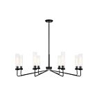 Savoy House Baker 1-8860-8-89 8-Lights 480W Matte Black Chandelier
