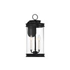 Savoy House 5-905-BK Englewood 3-Lights 120W Matte Black Outdoor Wall Lantern