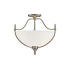 Savoy House Essentials 6-1005-3-SN Herndon 3-Lights 180W Satin Nickel Semi Flush Mount