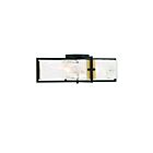 Savoy House 6-1695-4-143 Hayward 4-Lights 240W Matte Black with Warm Brass Accents Semi Flush Mount