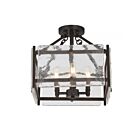 Savoy House 6-3042-4-13 Glenwood 4-Lights 240W English Bronze Semi Flush Mount