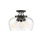 Savoy House Essentials 6-4035-3-13 Octave 3-Lights 180W English Bronze Semi Flush Mount