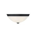 Savoy House Essentials 6-780-13-BK 2-Lights 120W Matte Black Flush Mount