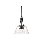 Savoy House Essentials Calhoun 7-1025-3-89 3-Lights 180W Matte Black Pendant