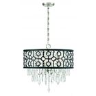Savoy House Rory 7-1878-4-66 4-Lights 240W Matte Black with Satin Nickel Pendant