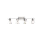 Savoy House Essentials 8-1020-4-SN Calhoun 4-Lights 240W Satin Nickel Vanity Light