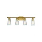 Savoy House Essentials 8-1745-4-322 Chantilly 4-Lights 240W Warm Brass Vanity Light