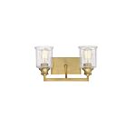 Savoy House 8-1972-2-322 Hampton 2-Lights 120W Warm Brass Vanity Light