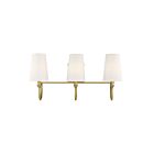 Savoy House Essentials 8-2542-3-322 Cameron 3-Lights 120W Warm Brass Vanity Light