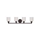 Savoy House Essentials 8-6836-4-13 Melrose 4-Lights 240W English Bronze Vanity Light