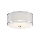Savoy House Meridian M60018PN 3-Lights 180W Polished Nickel Flush Mount