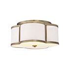 Savoy House Meridian M60020NB 3-Lights 180W Natural Brass Flush Mount