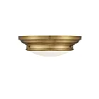 Savoy House Meridian M60063NB 2-Lights 120W Natural Brass Flush Mount