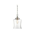 Savoy House Meridian  M70019BN 1-Lights 60W Brushed Nickel Mini Pendant