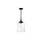 Savoy House Meridian  M70019MBK 1-Lights 60W Matte Black Pendant