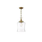 Savoy House Meridian  M70019NB 1-Lights 60W Natural Brass Pendant