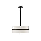 Savoy House Meridian  M70102MBK 4-Lights 240W Matte Black Pendant