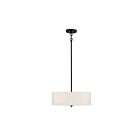 Savoy House Meridian  M70109MBK 3-Lights 180W Matte Black Pendant