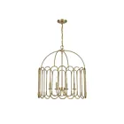 Savoy House Meridian  M7029NB 4-Lights 240W Natural Brass Pendant