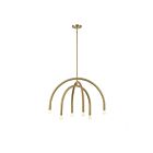 Savoy House Meridian M100115NB 6-Lights 360W Natural Brass Chandelier