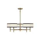 Savoy House Meridian M10011NB 5-Lights 300W Natural Brass Chandelier