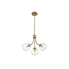 Savoy House Meridian M10057NB 3-Lights 180W Natural Brass Chandelier