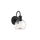 Savoy House Meridian M50040BK 1-Light 60W Matte Black Outdoor Wall Lantern