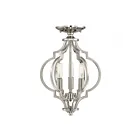 Savoy House Meridian M60055PN 3-Lights 180W Polished Nickel Convertible Semi Flush Mount or Chain Pendant