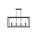 Savoy House Meridian M7020MBK 8-Lights 480W Matte Black Outdoor Linear Chandelier