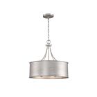 Savoy House Meridian M7040AS 4-Lights 240W Antique Silver Pendant