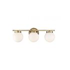 Savoy House Meridian M80023NB 3-Lights 180W Natural Brass Vanity Light