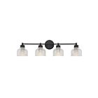 Savoy House Meridian M80036MBK 4-Lights 240W Matte Black Vanity Light