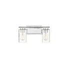 Savoy House Meridian M80037CH 2-Lights 120W Chrome Vanity Light