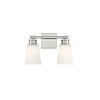 Savoy House Meridian M80054BN 2-Lights 120W Brushed Nickel Vanity Light