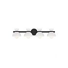 Savoy House Meridian M80076MBK 4-Lights 240W Matte Black Vanity Light