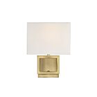 Savoy House Meridian M90009NB 1-Light Natural Brass Wall Sconce