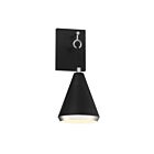 Savoy House Meridian M90066MBKPN 1-Light Matte Black with Polished Nickel Wall Sconce
