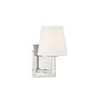Savoy House Meridian M90071PN 1-Light Polished Nickel Wall Sconce
