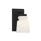 Savoy House Meridian M90073MBK 1-Light Matte Black Wall Sconce