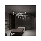Sonneman 1788.25 28 Lights Satin Black 2352W Systema Staccato Offset Pendant