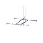 Sonneman 1791.16 28 Lights Bright Satin Aluminum 2352W Systema Staccato Hash Pendant